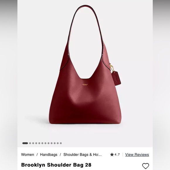 Burgundy Coach Brooklyn 28 - Picture 11 of 11